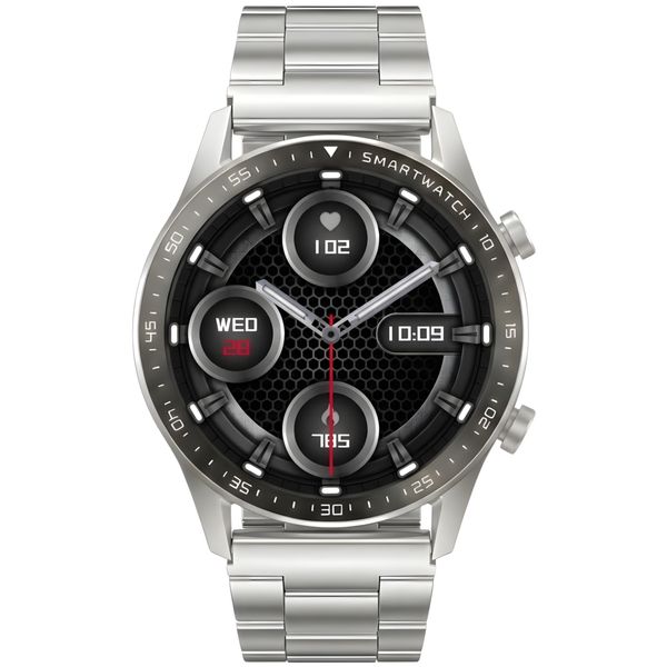 smartwatch gravity srebrny bransoleta + pasek gt10-6 zdjęcie 7