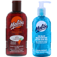 Malibu Olejek Z Marchewką I Kokosem 200ml + Żel Po Opalaniu 200ml