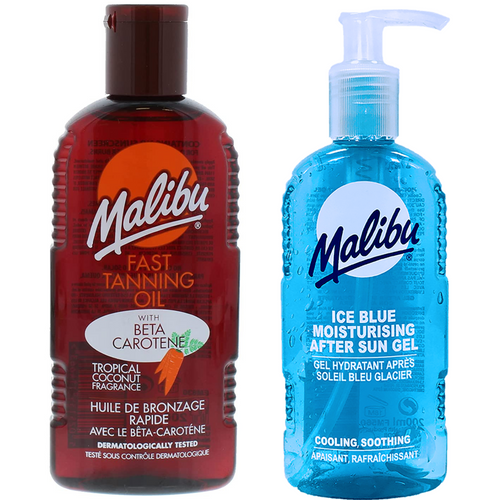 Malibu Olejek Z Marchewką I Kokosem 200ml + Żel Po Opalaniu 200ml na Arena.pl