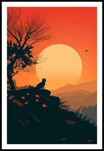 Plakat 53x81cm Kocie Wzgórze na Arena.pl
