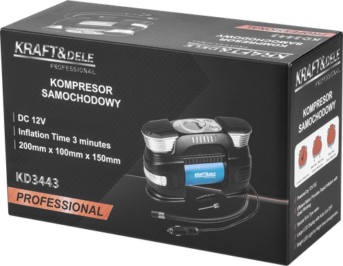 KOMPRESOR SAMOCHODOWY 7BAR 250W KD3443 na Arena.pl