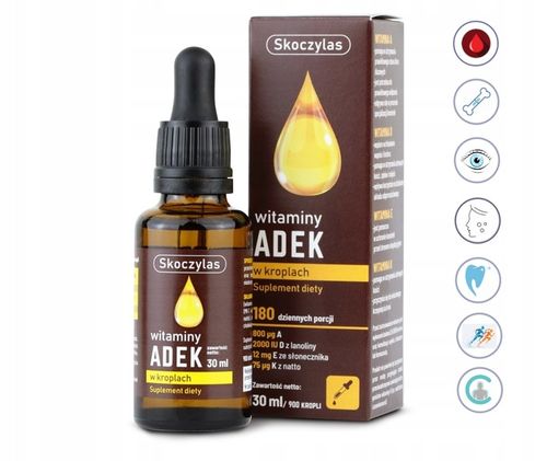 Witamina ADEK w kroplach Skoczylas 30ml na Arena.pl