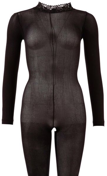 Catsuit With Lace Collar M/L zdjęcie 4