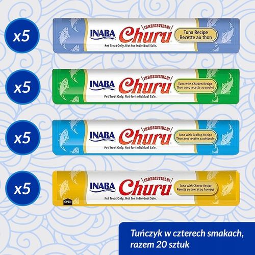 INABA CAT CHURU VARIETIES TUNA 20x14g (280g) na Arena.pl