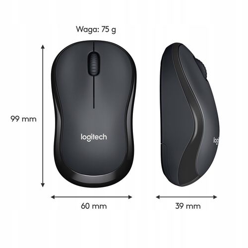 Mysz LOGITECH M220 Silent Czarny 910-004878 na Arena.pl