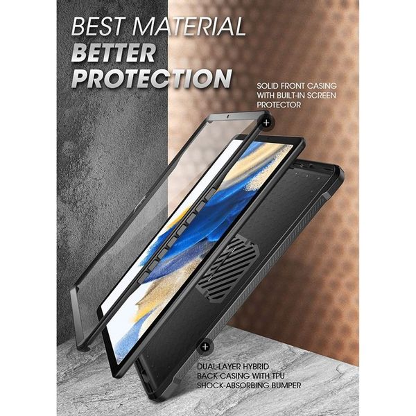 Etui Supcase Unicorn Beetle Pro do Galaxy Tab A8 10.5 2021 Black zdjęcie 4