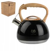 CZAJNIK TRADYCYJNY 3L CZARNY Z GWIZDKIEM INDUKCJA GAZ