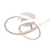 Lampa Sufitowa LED 30W 4500K 30cm Kształt Kwiatu Chrom Aluminium Akryl