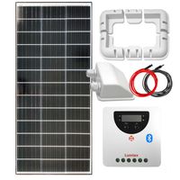 ZESTAW FOTOWOLTAICZNY 180W SOLARNY Z UCHWYTAMI MONTAŻOWYMI DO KAMPERA