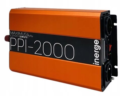 PRZETWORNICA NAPIĘCIA MAXIMUS 12V 230V 2000VA 1000W CZYSTY SINUS QC 3.0 LCD na Arena.pl