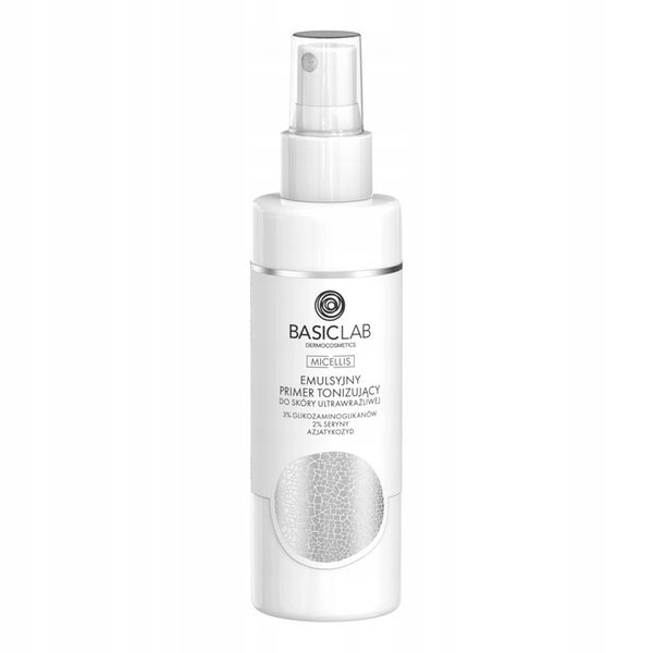 BasicLab– Emulsyjny Primer Tonizujący do Skóry Ultrawrażliwej 150ml zdjęcie 1
