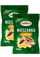 2x Mieszanka studencka mix orzechów bakali owoców suszonych 1kg Targroch