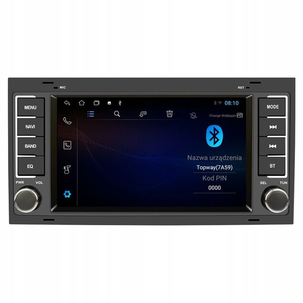 RADIO SAMOCHODOWE ANDROID 2+32 GB VW MULTIVAN T5 TOUAREG CAR PLAY ANDROID A zdjęcie 8
