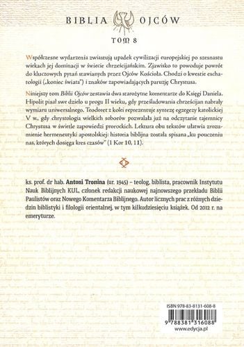 Księga Daniela w interpretacji starożytnych - Komentarze Hipolita i Teodoreta z Cyru, Biblia Ojców na Arena.pl