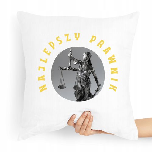 Poduszka Prezent Dla Prawnika Najlepszy Prawnik Z Nadrukiem Ze Zdjęciem na Arena.pl