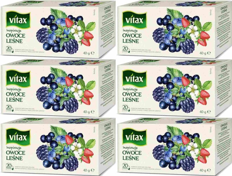 (x6) VITAX Inspirations Owoce Leśne 20tb zdjęcie 1