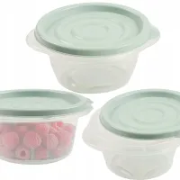 POJEMNIK OBIADOWY OMEGA 0,44L OKRĄGŁY Z POKRYWKĄ DO PRZECHOWYWANIA ŻYWNOŚCI