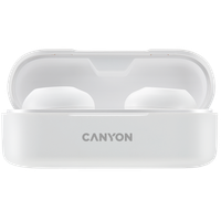 canyon słuchawki dokanałowe tws-1 białe