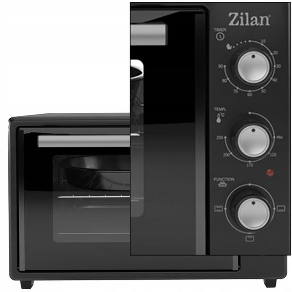 MINI PIEKARNIK ELEKTRYCZNY DOUBLE GLASS GRILL TIMER 35L 1800W zdjęcie 8