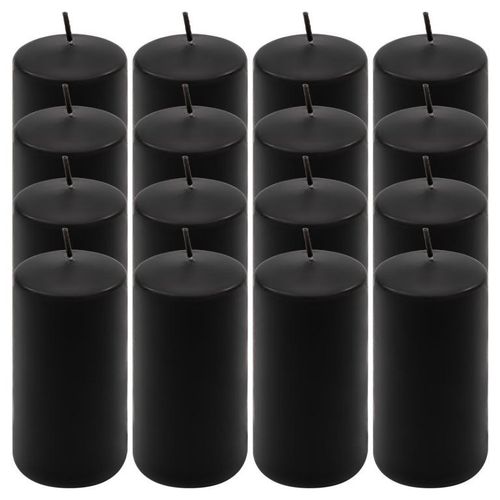 Zestaw świec filarowych, 10 cm, Ø 5 cm, czarne, 16 szt. na Arena.pl