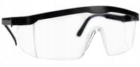 OKULARY OCHRONNE ROBOCZE BEZBARWNE PRZECIWODPRYSKOWE OCHRONA WZORKU BHP