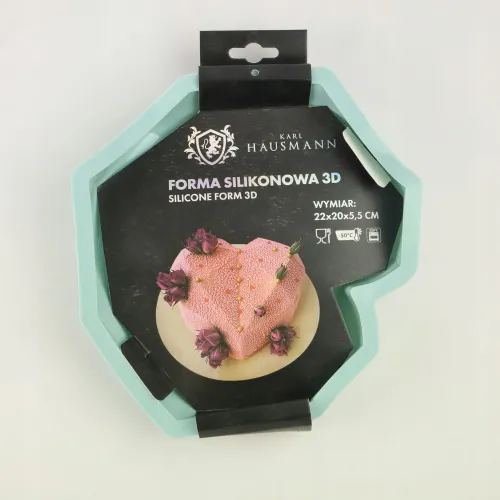 FORMA SILIKONOWA SERCE 5,5 x 22 x 20 CM LODY MUS CIASTO DESER 3D BABKA na Arena.pl