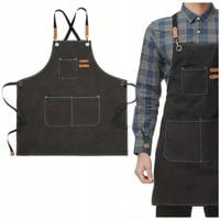 Fartuch Kuchenny Kelnerski Męski Barmański Barberski dla Kucharza Grill