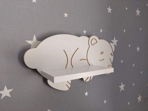 Półka śpiący Misiu Biały Miś na Arena.pl