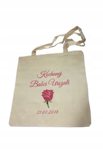 EKO TORBA czarna super nadruk Twój napis TANIO na Arena.pl