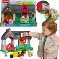 FISHER PRICE LITTLE PEOPLE STAJNIA FARMA DOMEK Z KONIKAMI + FIGURKI DŹWIĘK