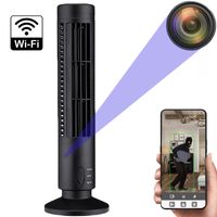 UKRYTA KAMERA SZPIEGOWSKA WiFi W WENTYLATORZE PODŁOGOWYM, PODGLĄD, DETEKCJA