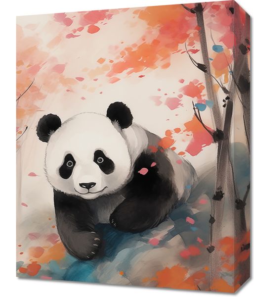 Obraz 40x50cm Panda wśród Klonów zdjęcie 1