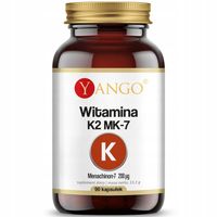 YANGO Witamina K2 MK-7 90vegcaps WSPIERA ZDROWIE KOŚCI I UKŁAD KRĄŻENIA