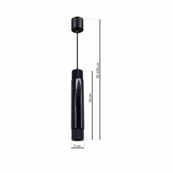 LAMPA WISZĄCA MARBLE BLACK 1XGU10 zdjęcie 7