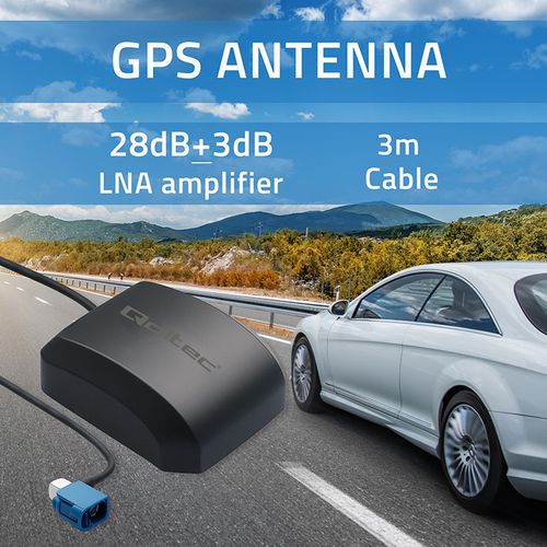 Antena GPS Qoltec dookólna 28dBi 50W z magnesem na Arena.pl