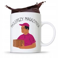 Kubek Prezent Dla Magazyniera Najlepszy Magazynier Z Nadrukiem Ze Zdjęciem