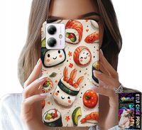 ETUI DO MOTOROLA MOTO G14 - SŁODKIE UŚMIECHNIĘTE SUSHI OBUDOWA CASE