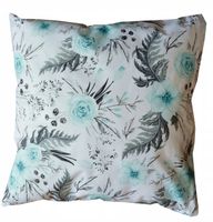 Poszewka poduszka in garden kwiaty niebieski 40x40