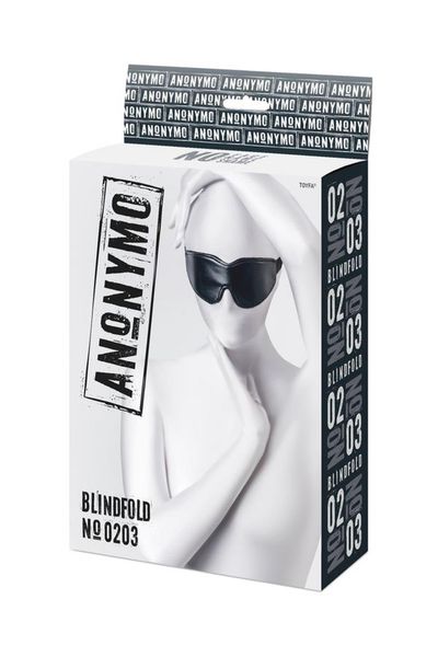 Anonymo Mask, Pu Leather, Black, 26.5 Cm zdjęcie 7