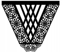 1. Firana vka V-ka panel ekran GLAMUR 130x130 KOLO