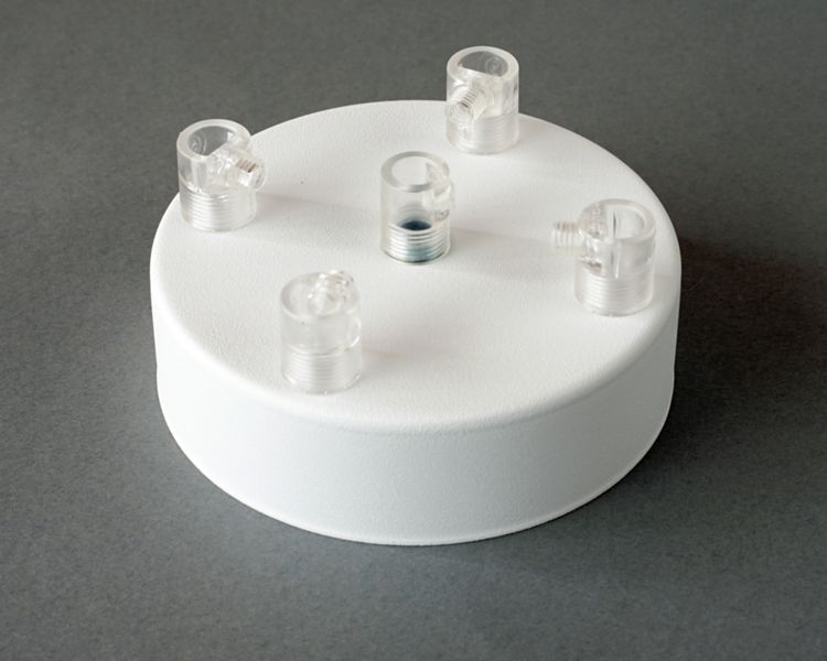 Podsufitka Biała 5 otworów 100mm zdjęcie 3