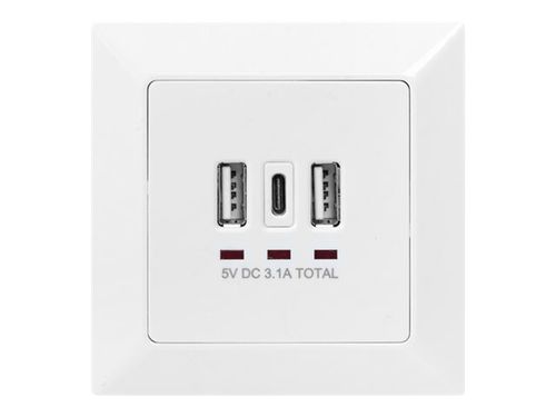Digitus | Socket with USB A & USB-C Ports, flush mounted na Arena.pl