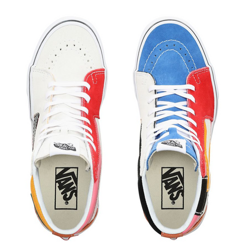TRAMPKI VANS  SK8-HI VMF PATCHWORK MULTI/TRUE WHITE (VN0A38GEVMF1) 38 PATCHWORK MULTI/TRUE WHITE na Arena.pl