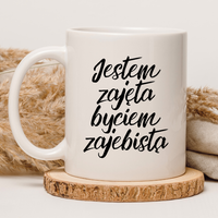 CHAMSKI KUBEK BEZ CENZURY | ŚMIESZNY PREZENT | DO PRACY BIURA DOMU | 330 ml