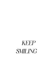 Plakat 20x30cm Z Napisami Nowoczesny Cytat Keep Smiling