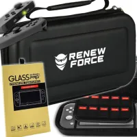 Etui Case WZMOCNIONY Do Nintendo Switch V1 V2 OLED + Szkło hartowane H9