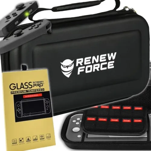 Etui Case WZMOCNIONY Do Nintendo Switch V1 V2 OLED + Szkło hartowane H9 na Arena.pl