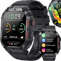 SMARTWATCH ZEGAREK MĘSKI ROZMOWY POLSKIE MENU PULS CIŚNIENIE POWIADOMIENIA