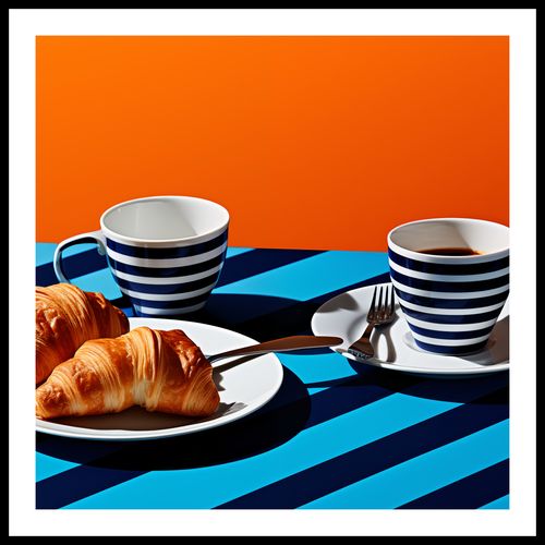 Plakat 80x80cm Croissanty na Arena.pl