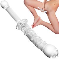 Szklany Penis Pochwowo Analny, Dildo Ze Szkła